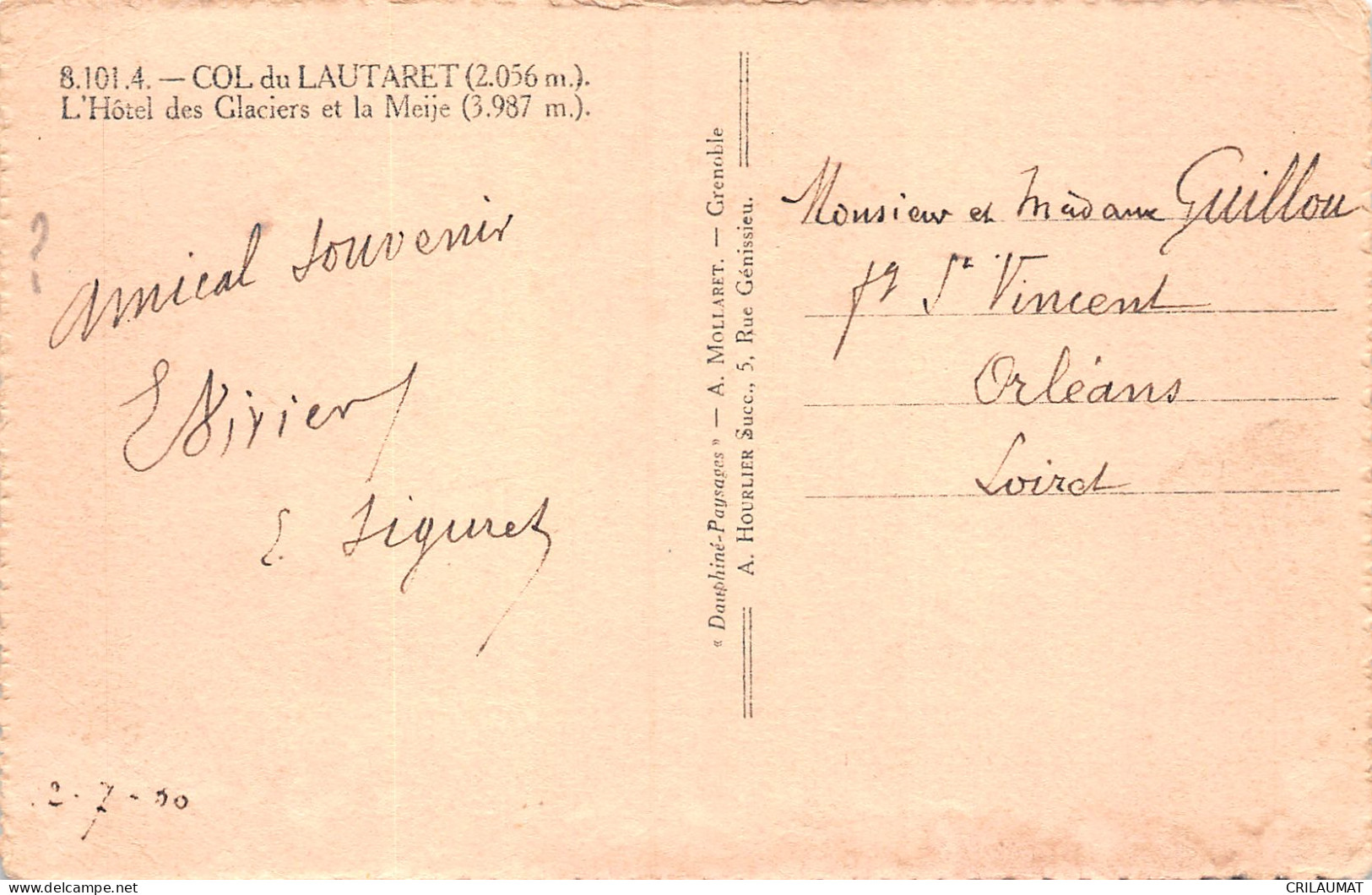 05-COL DU LAUTARET-N°5137-A/0167 - Other & Unclassified