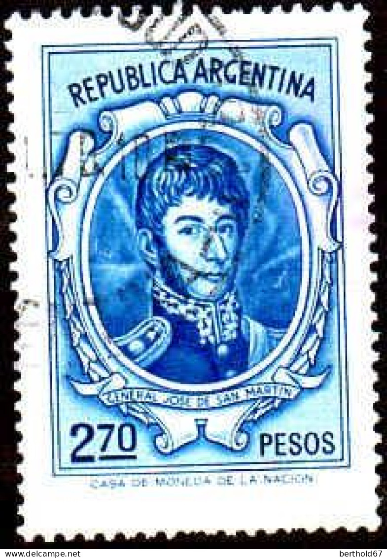 Argentine Poste Obl Yv: 975 Mi:1176 Jose De San Martin (Beau Cachet Rond) - Gebruikt