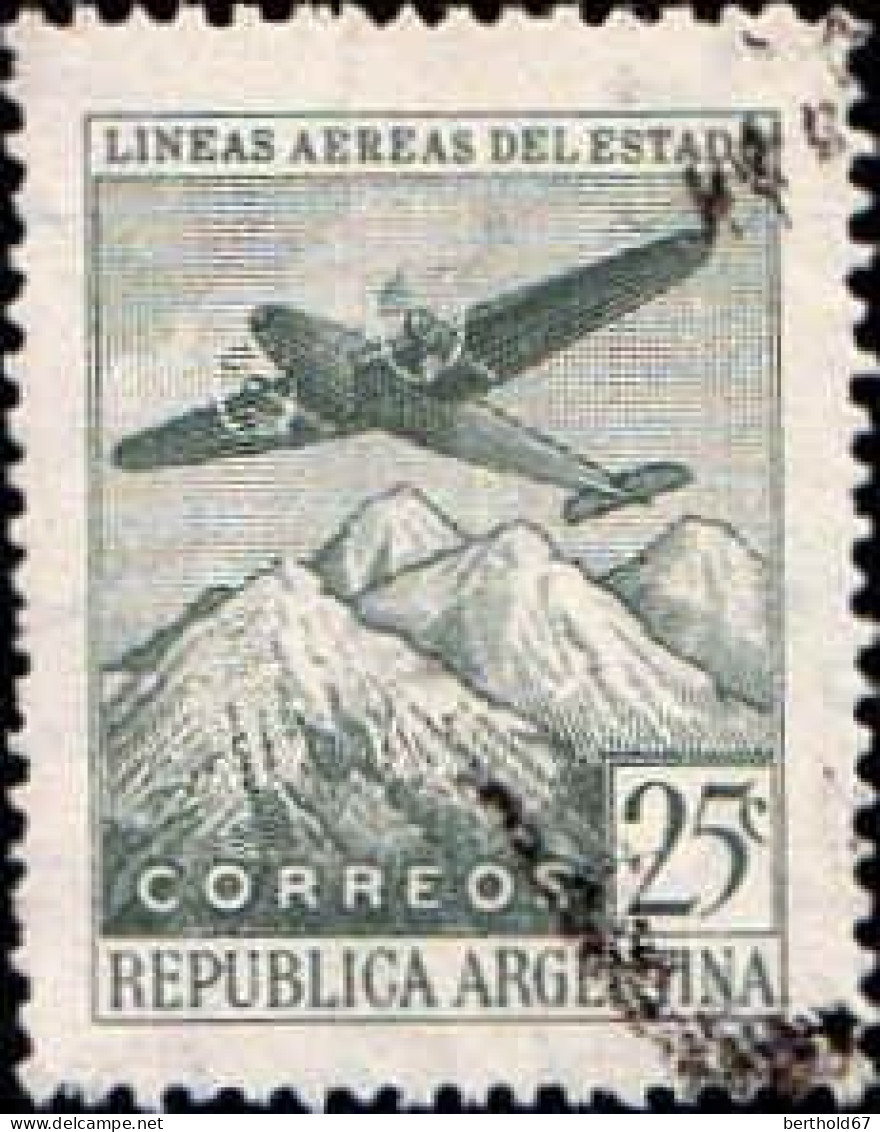 Argentine Poste Obl Yv: 468 Mi:529X Lineas Aereas Del Estado (Obli. Ordinaire) - Usados