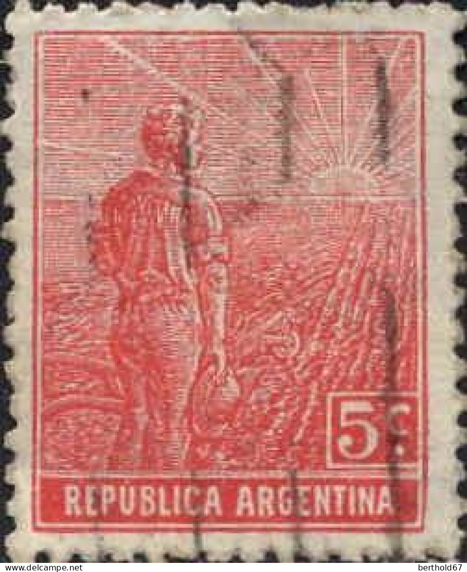 Argentine Poste Obl Yv: 165 Mi:154X Agriculture (Obl.mécanique) - Usati