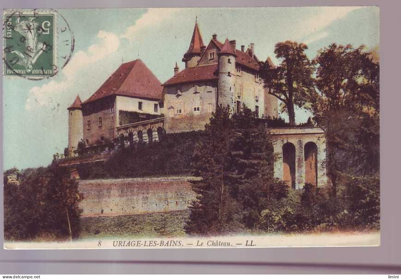 38 - URIAGE LES BAINS - Le CHATEAU - COLORISÉE - - Uriage