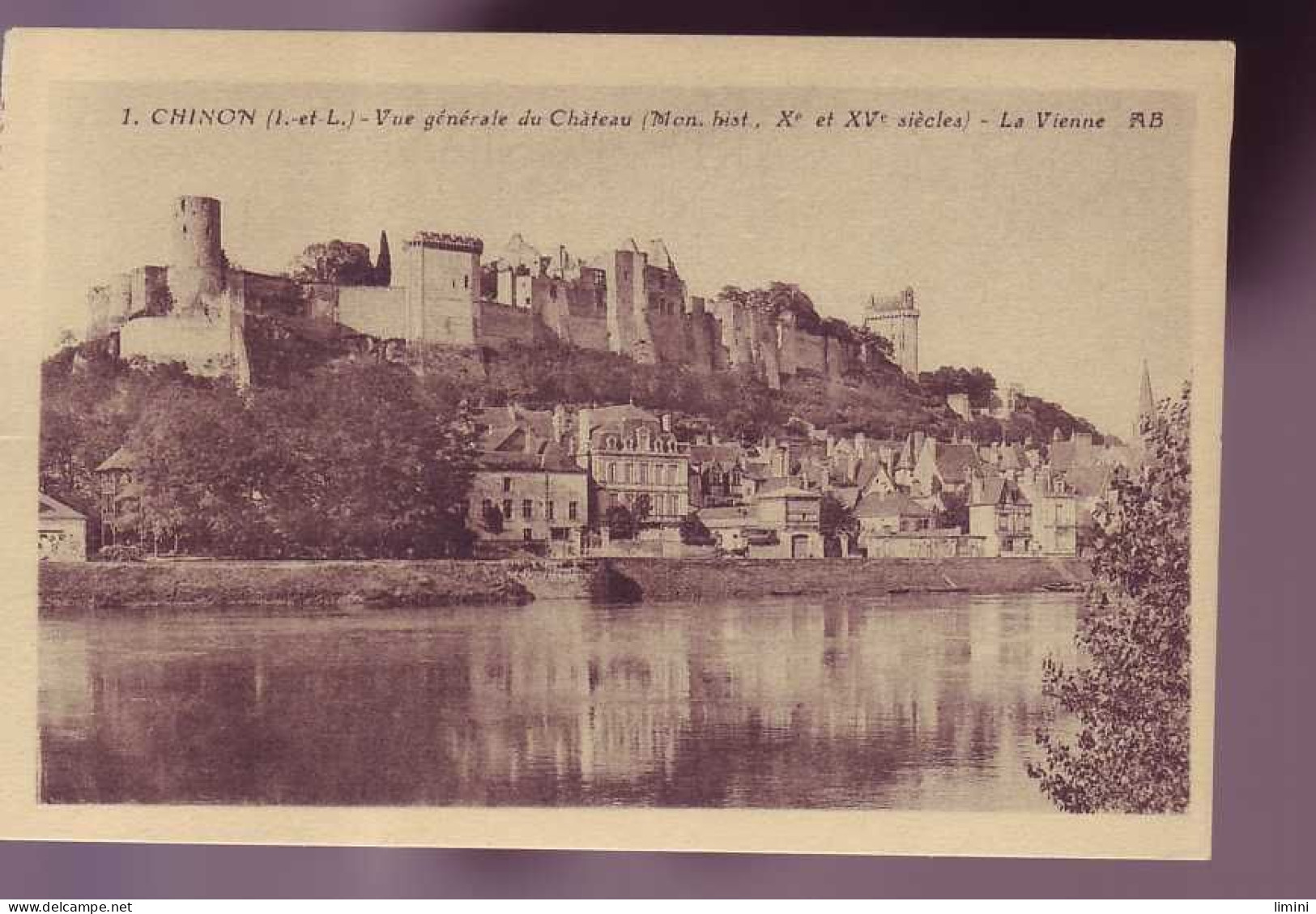 37 - CHINON - VUE GENERALE Du CHATEAU -  - Chinon