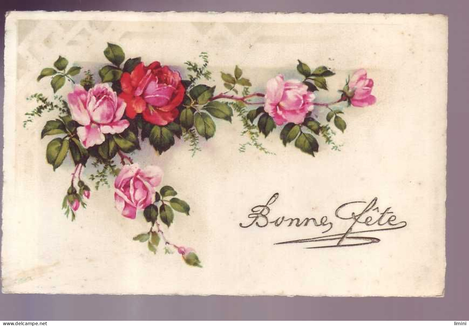 FLEURS - CARTE BONNE FÊTE -  - Other & Unclassified