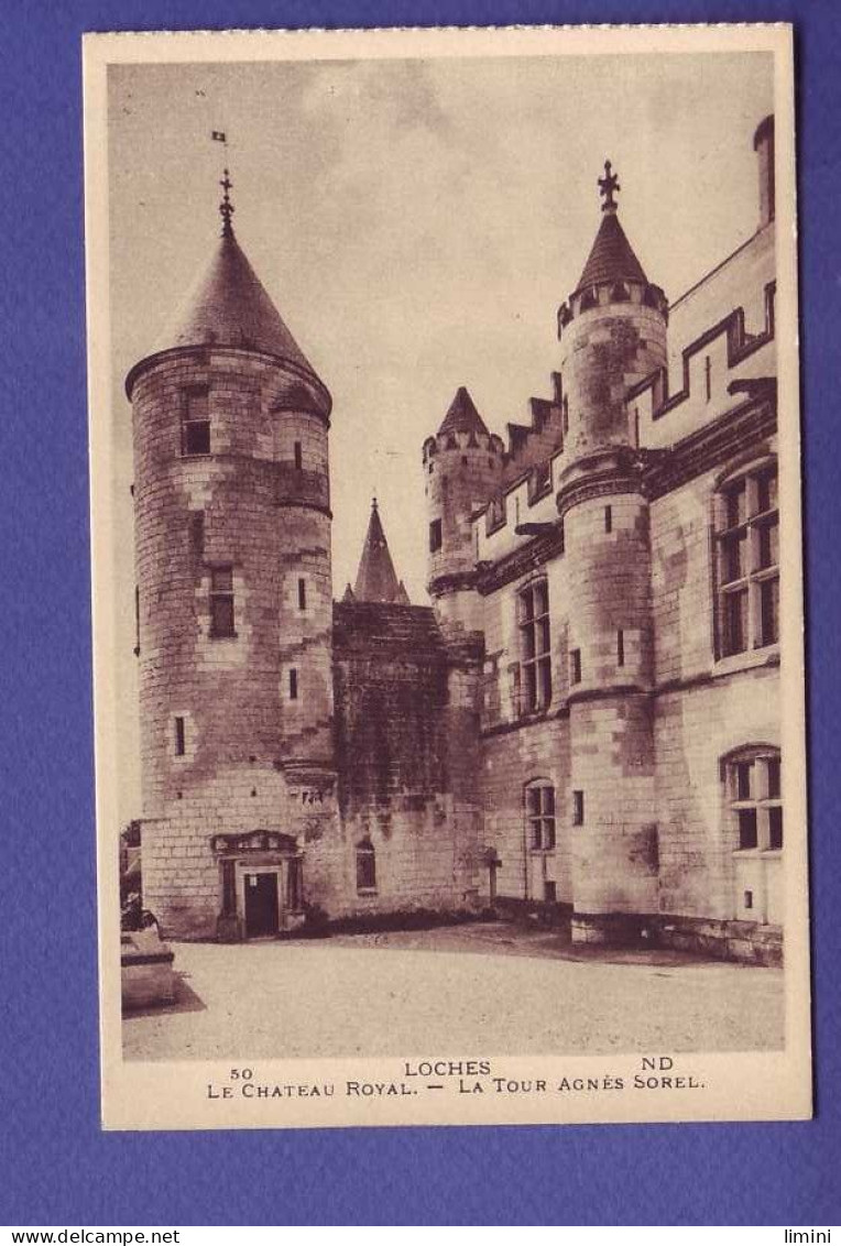 37 - LOCHES  - CHATEAU ROYAL - TOUR AGNÉS SOREL -  - Loches