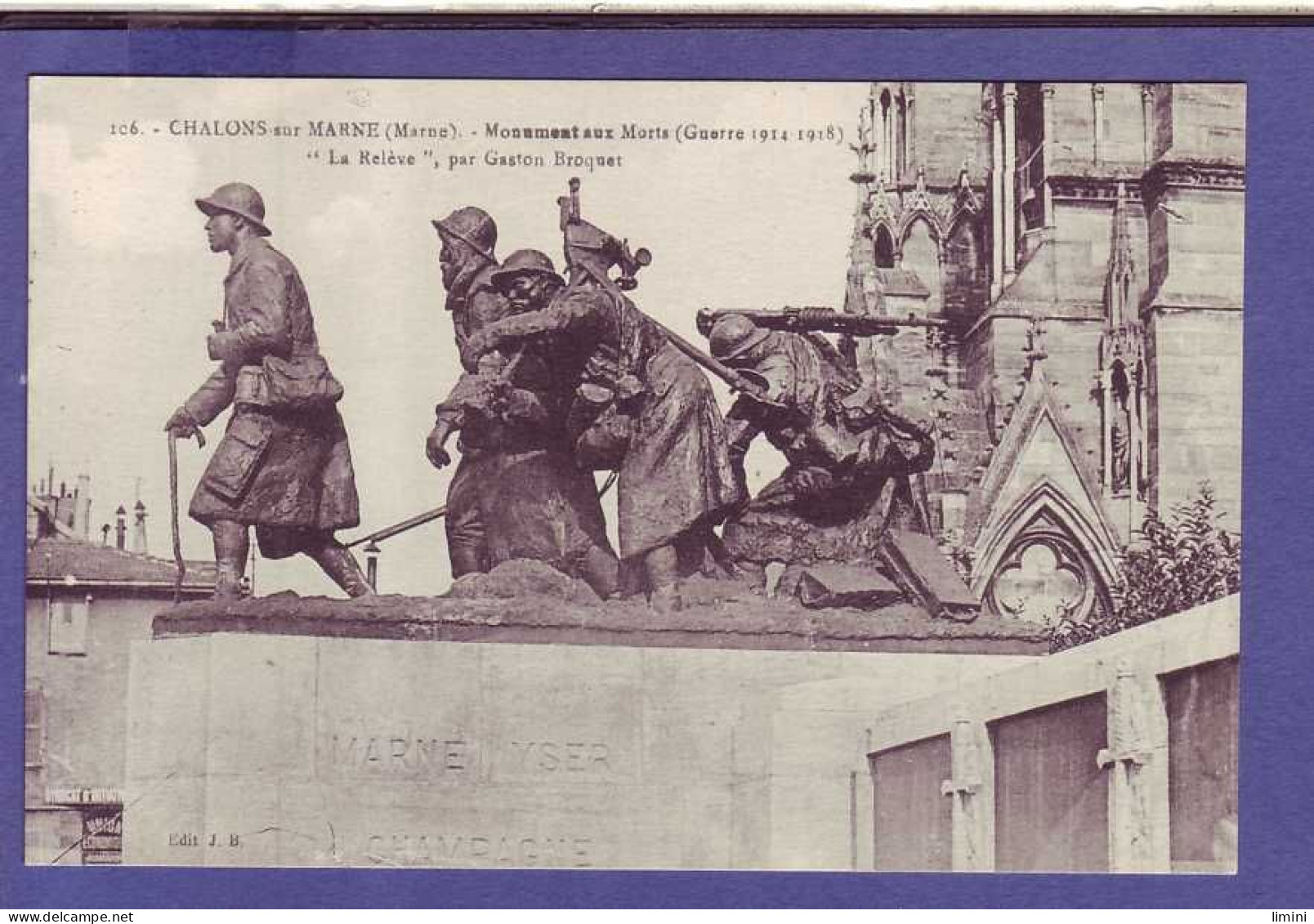 51 - CHALONS Sur MARNE - MONUMENT Aux MORTS 14/18 - """"LA RELÉVE"""" - Châlons-sur-Marne