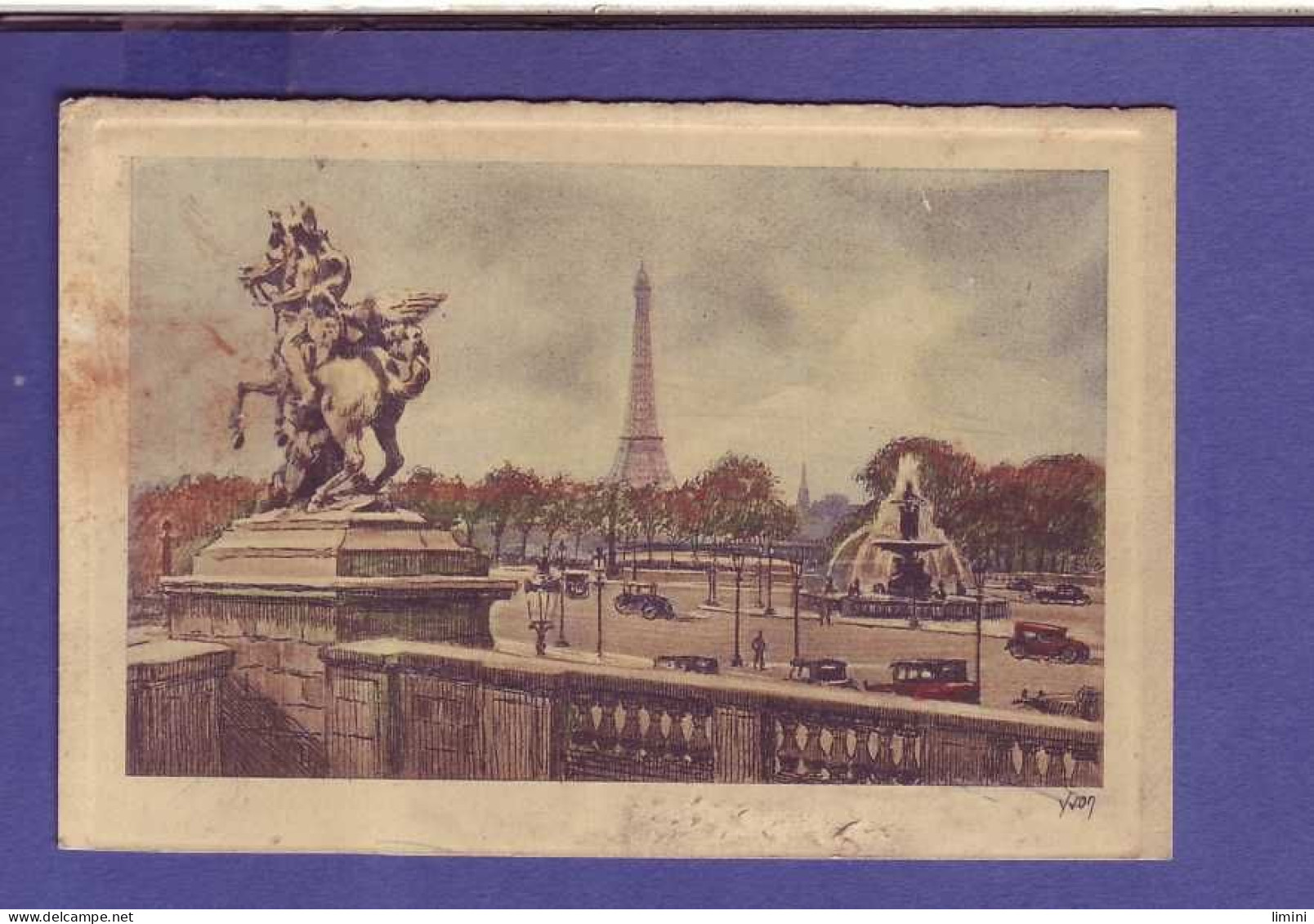 75 - PARIS - PLACE De La CONCORDE - REPRODUCTION - EDITION D'ART YVON - ' - Plätze