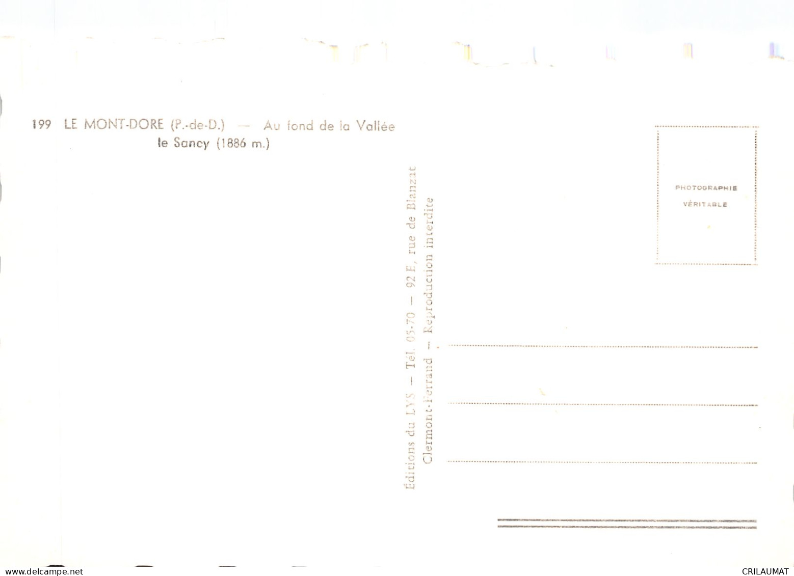 63-LE MONT DORE LE SANCY-N°5137-E/0053 - Le Mont Dore