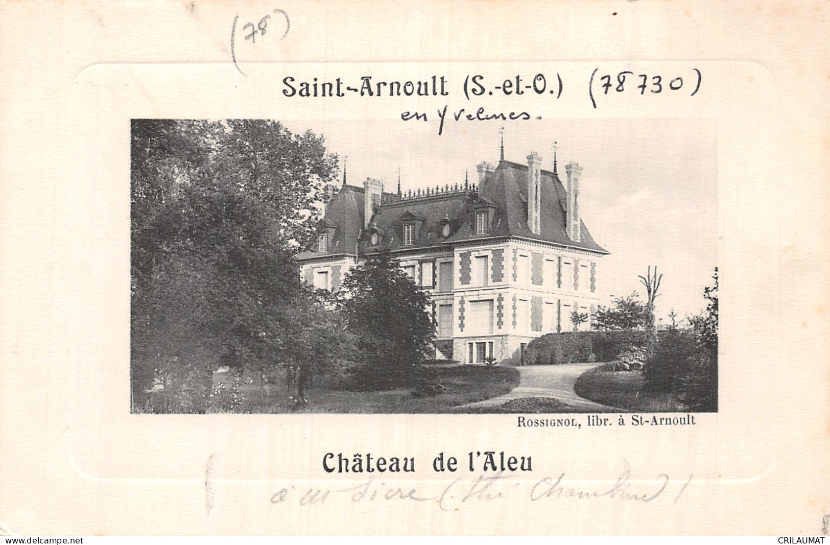 78-SAINT ARNOULT-N°5137-D/0301 - St. Arnoult En Yvelines