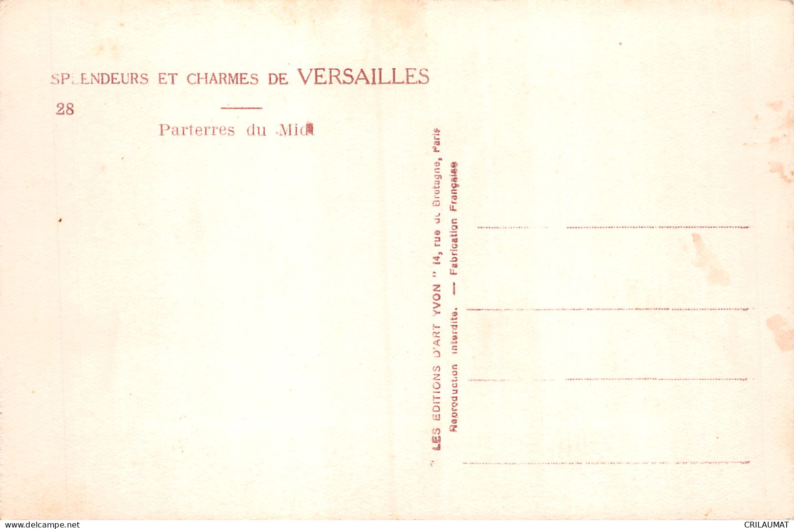 78-VERSAILLES PARTERRES-N°5137-D/0119 - Versailles (Château)