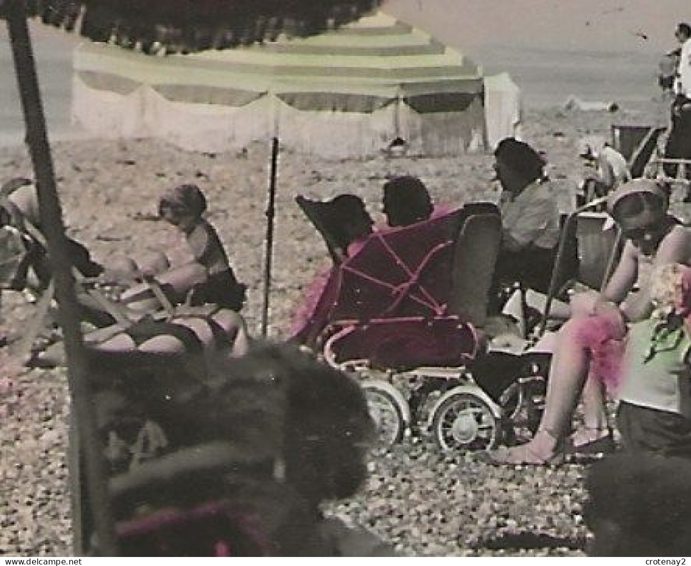 80 CAYEUX SUR MER N°27 Les Planches La Plage Cabines Chaise Longue VOIR ZOOM Landau Ancien ( 2 ) - Cayeux Sur Mer