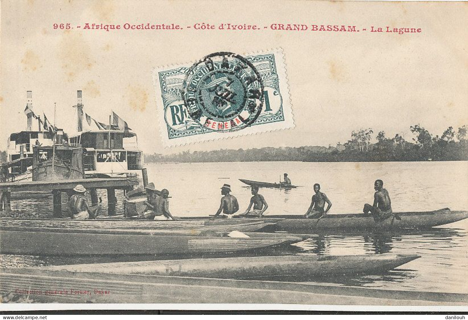 COTE D IVOIRE   GRAND BASSAM  La Lagune  965 - Costa De Marfil