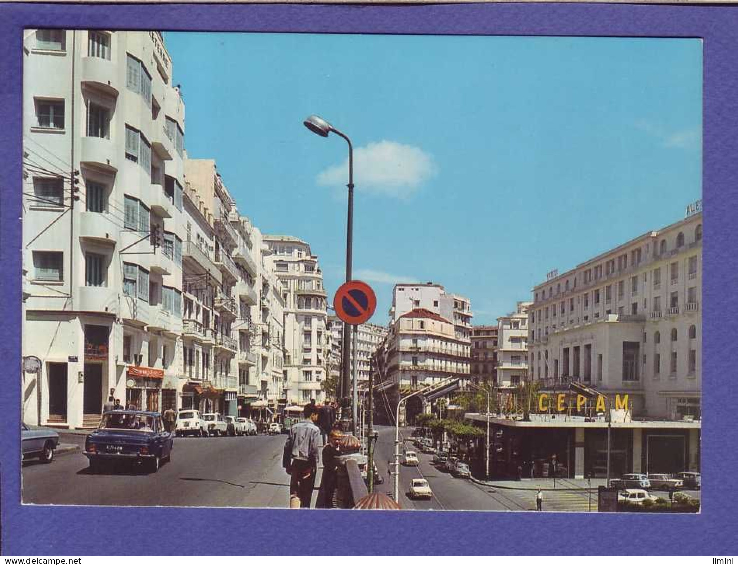 ALGERIE - ALGER - BOULEVARD MUSTAPHA BEN BOULAÏD - ANIMEE - AUTOMOBILE - - Algiers