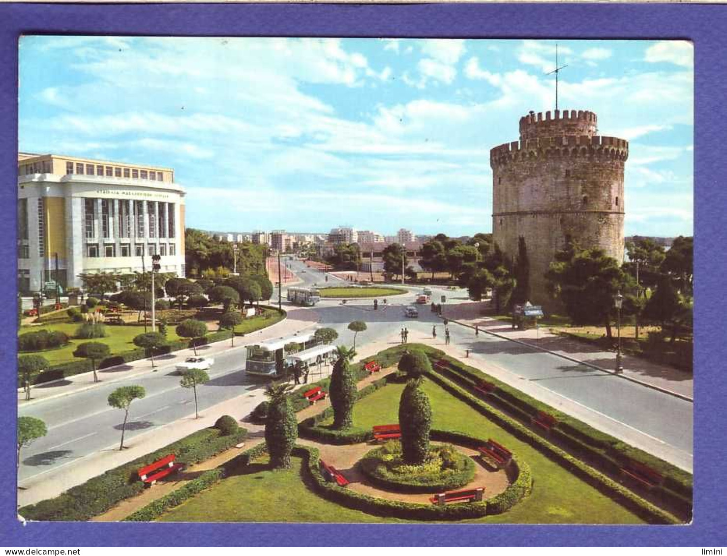 GRECE - THESSALONIQUE - TOUR BLANCHE - AUTOBUS - ANIMEE -  - Griechenland