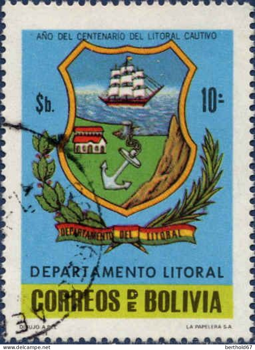 Bolivie Poste Obl Yv: 591 Mi:951 Ano Del Centenario Litoral Cautivo (Beau Cachet Rond) - Bolivien