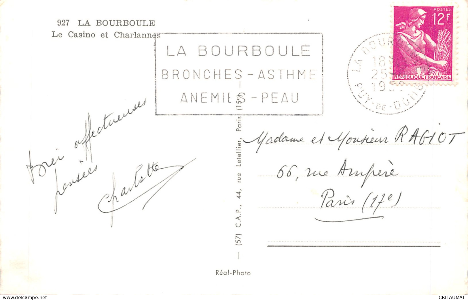 63-LA BOURBOULE-N°5137-H/0151 - La Bourboule