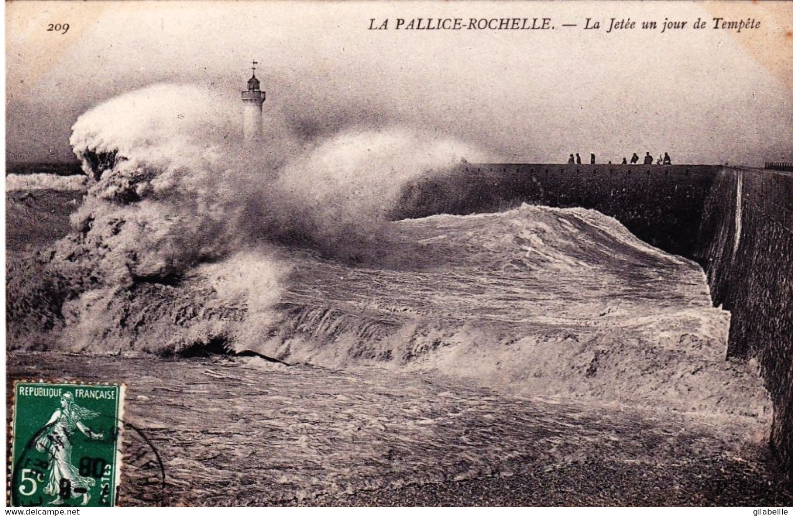 17 - Charente Maritime - LA PALLICE ROCHELLE - Le Jetée Un Jour De Tempete - La Rochelle