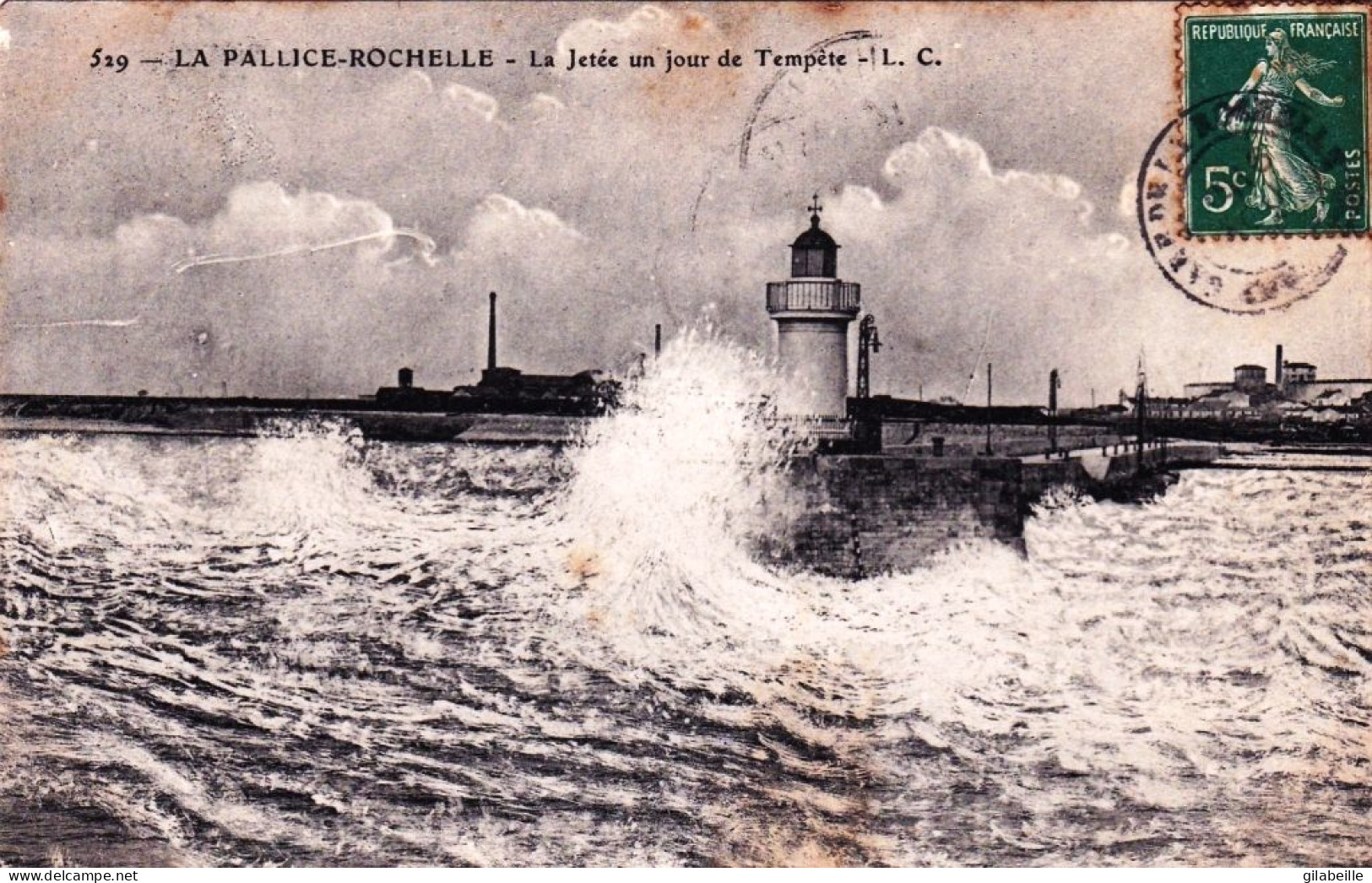 17 - Charente Maritime - LA PALLICE ROCHELLE - Le Jetée Un Jour De Tempete - La Rochelle