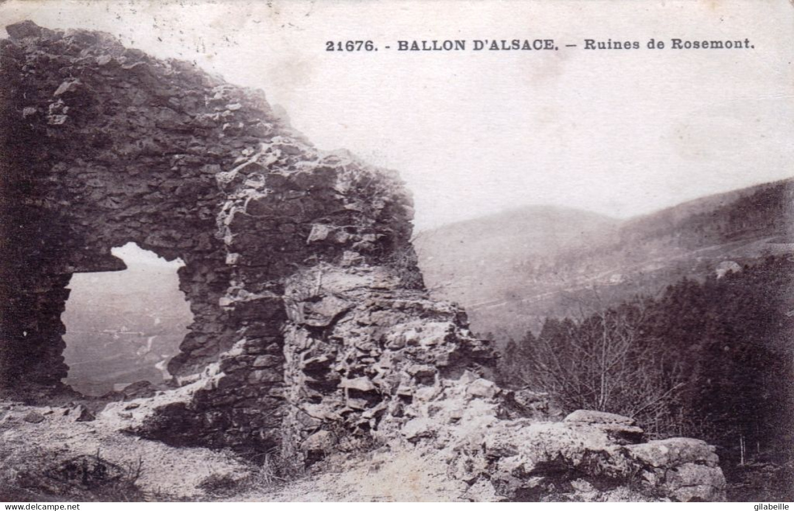 90 - Territoire De Belfort -  Ballon D Alsace - Ruines De ROSEMONT ( Riervescemont ) - Sonstige & Ohne Zuordnung