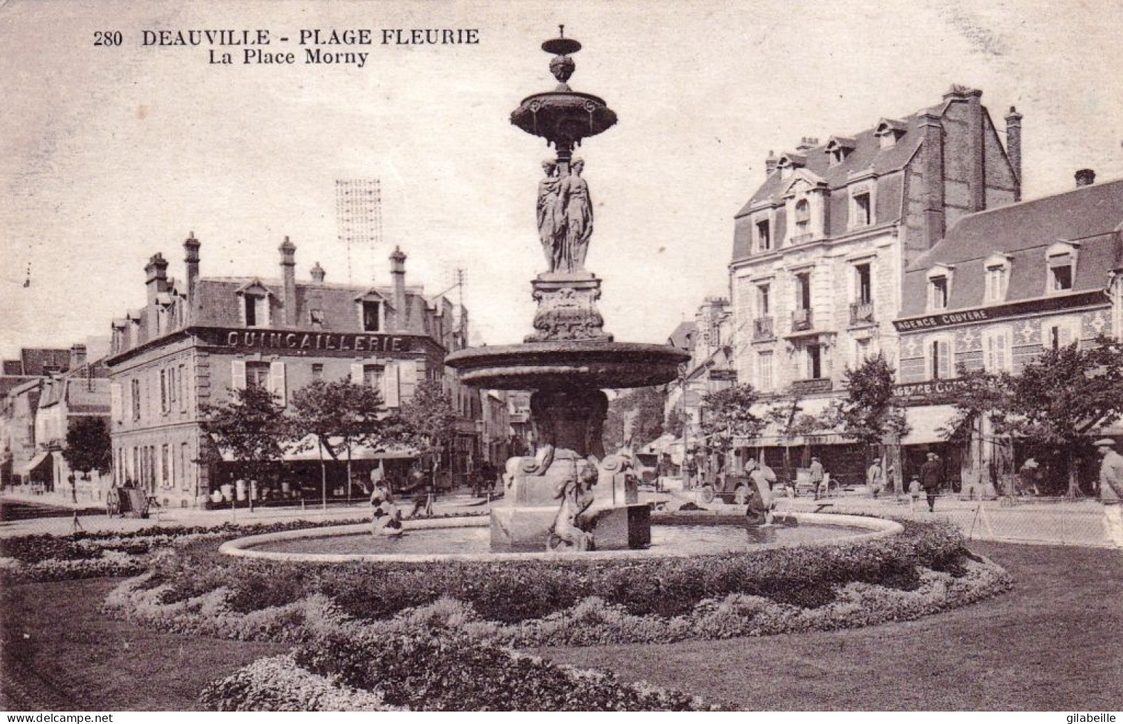 14  - Calvados - DEAUVILLE -  La Place Morny - Quincaillerie  - Deauville