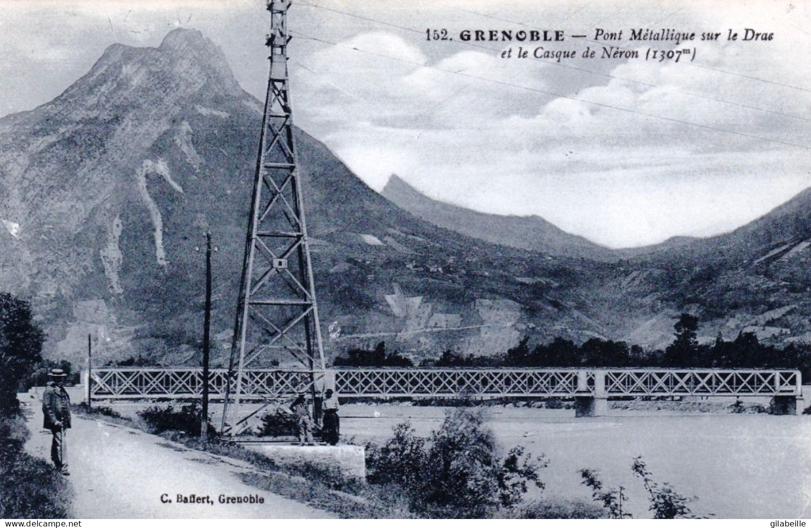 38 - Isere - GRENOBLE - Pont Metallique Sur Le Drac Et Le Casque De Neron - Grenoble