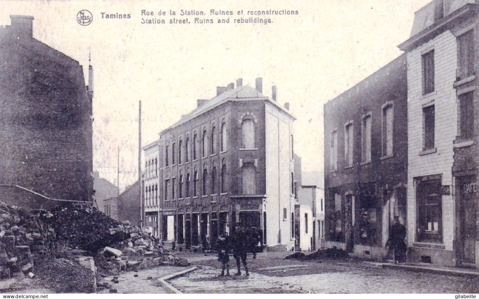 TAMINES - Rue De La Station - Ruines Et Reconstructions - Other & Unclassified