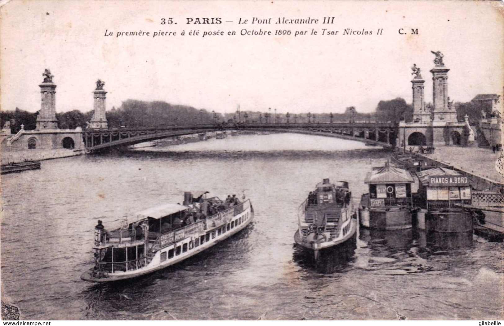 75 - PARIS 08 -   Pont Alexandre III - Arrondissement: 08