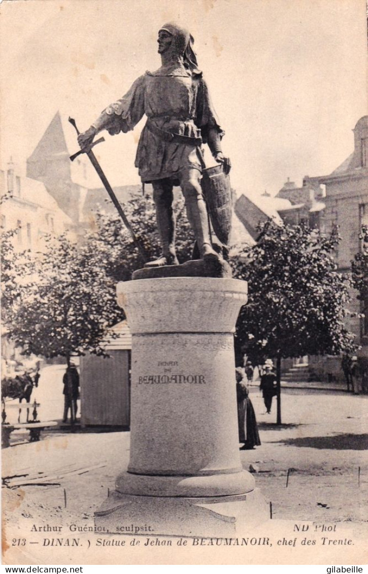22 - Cotes D Armor -  DINAN -  Statue De Jehan De Beaumanoir - Chef Durant Le Combat Des Trente - Dinan