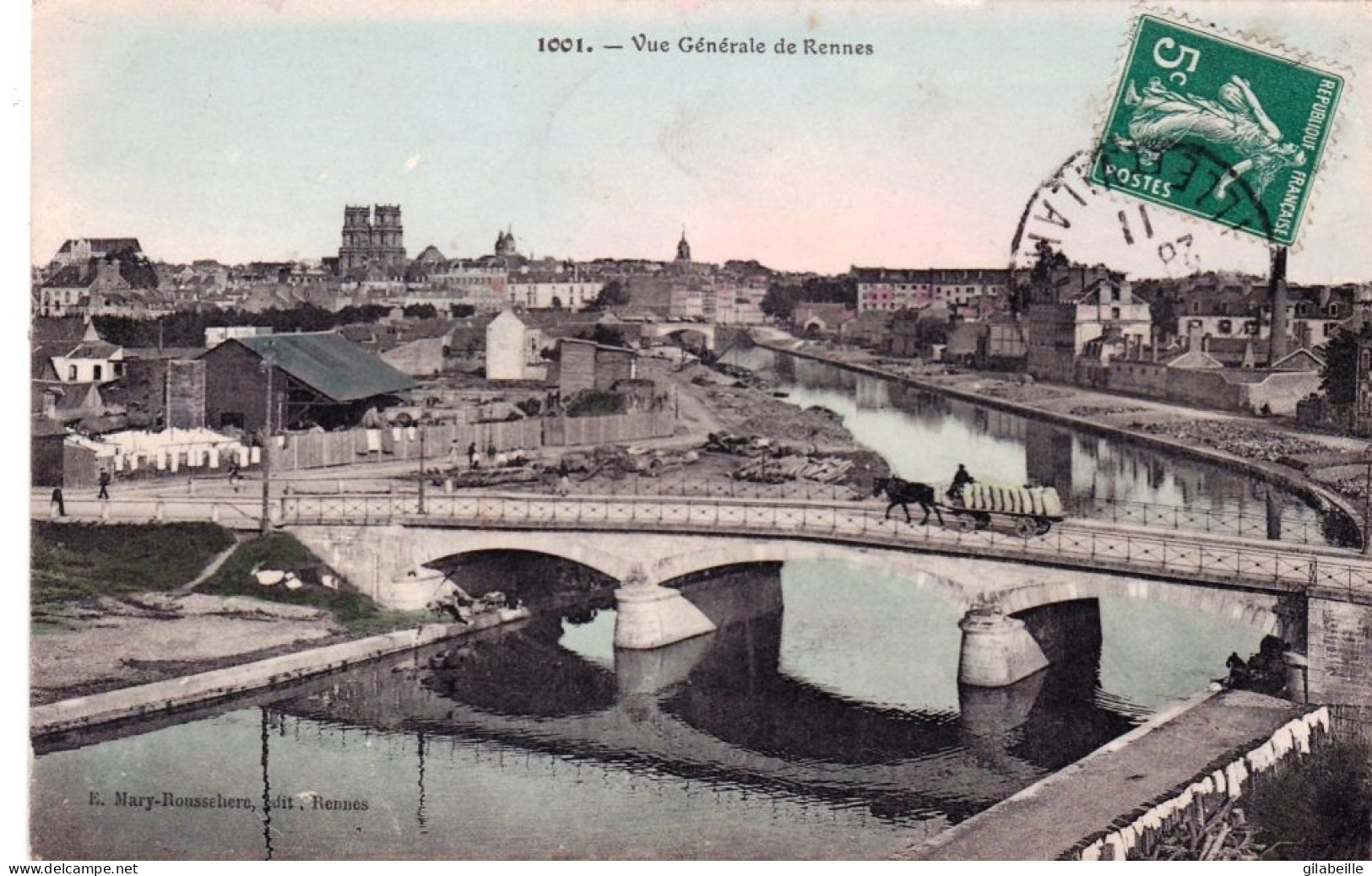 35 - Ille Et Vilaine - RENNES - Vue Generale - 1911 - Rennes