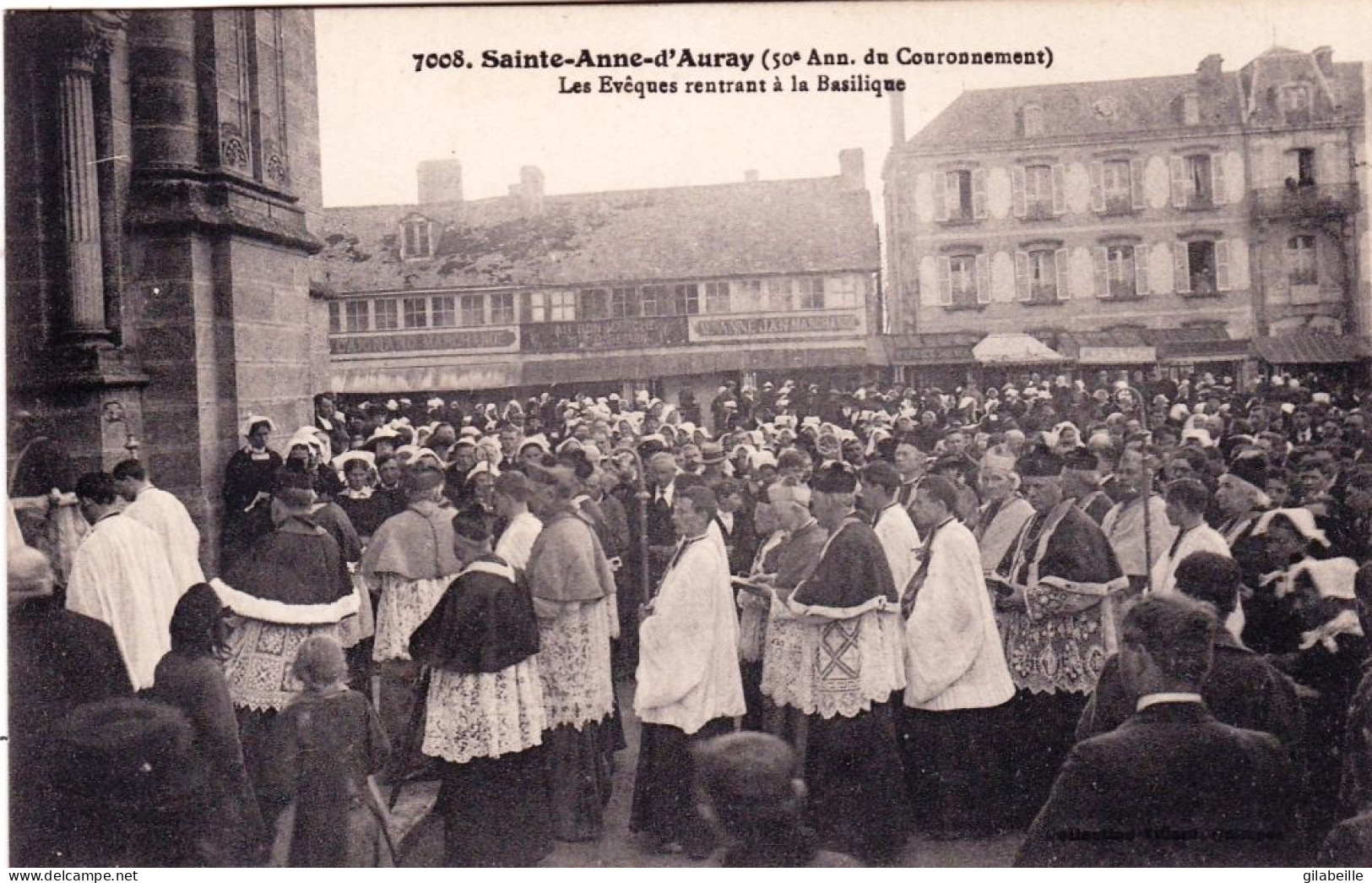 56 - Morbihan -  SAINTE ANNE D'AURAY -  Les Evêques Rentrant à La Basilique (50e Ann. Du Couronnement) - Sainte Anne D'Auray