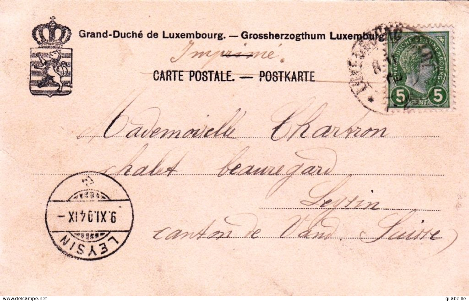 LUXEMBOURG -  Vue Generale - 1904 - Lussemburgo - Città