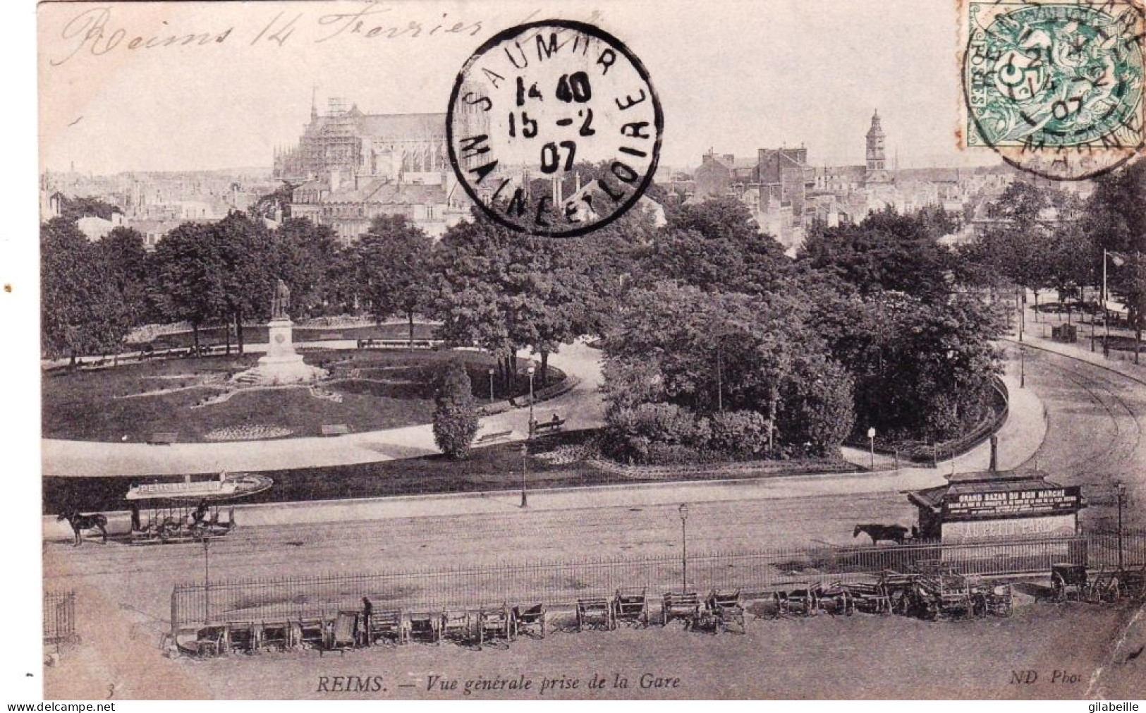 51 - Marne - REIMS - Vue Generale Prise De La Gare - Reims