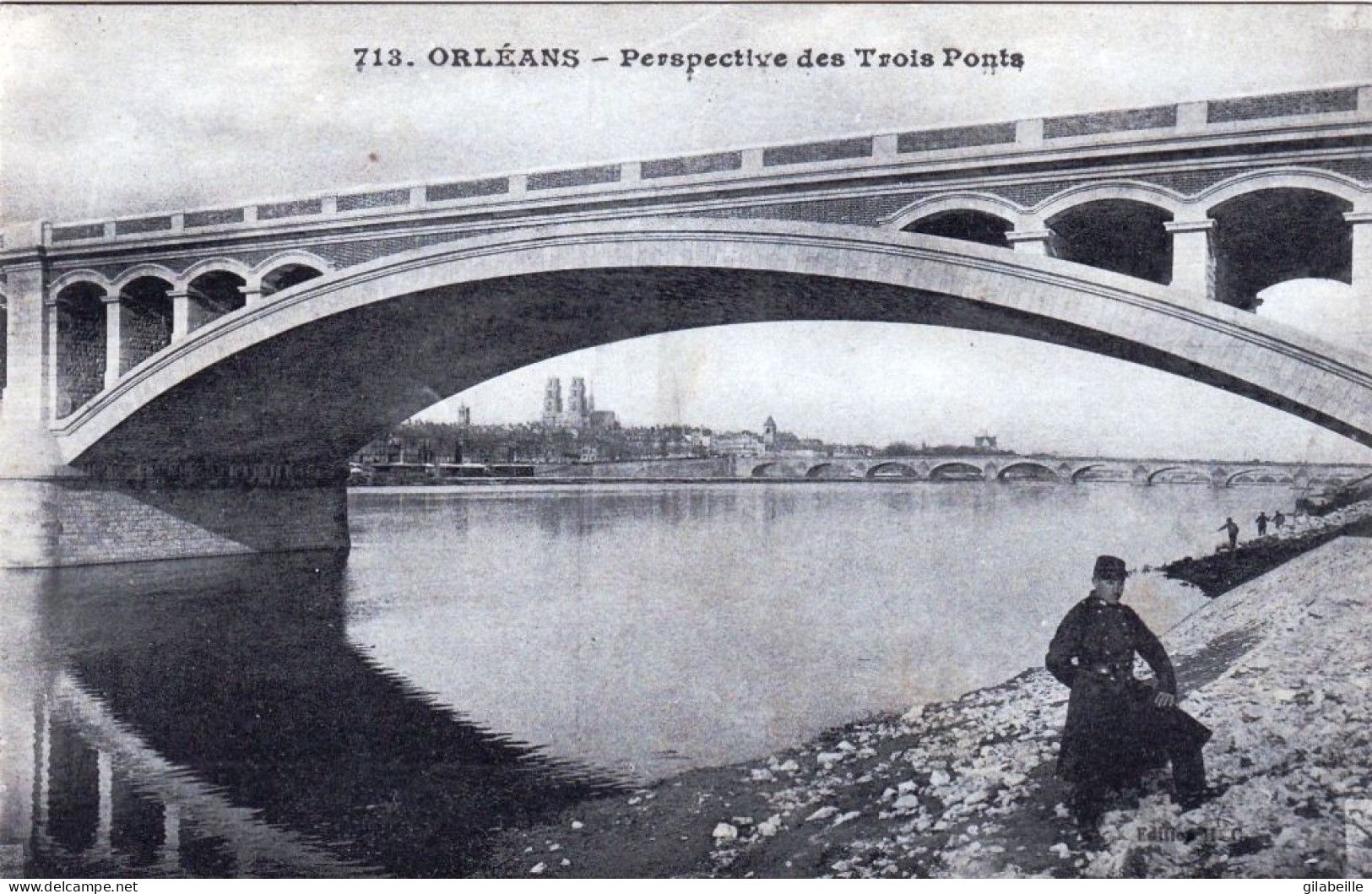 45 - Loiret - ORLEANS - Perspective Des Trois Ponts - Orleans