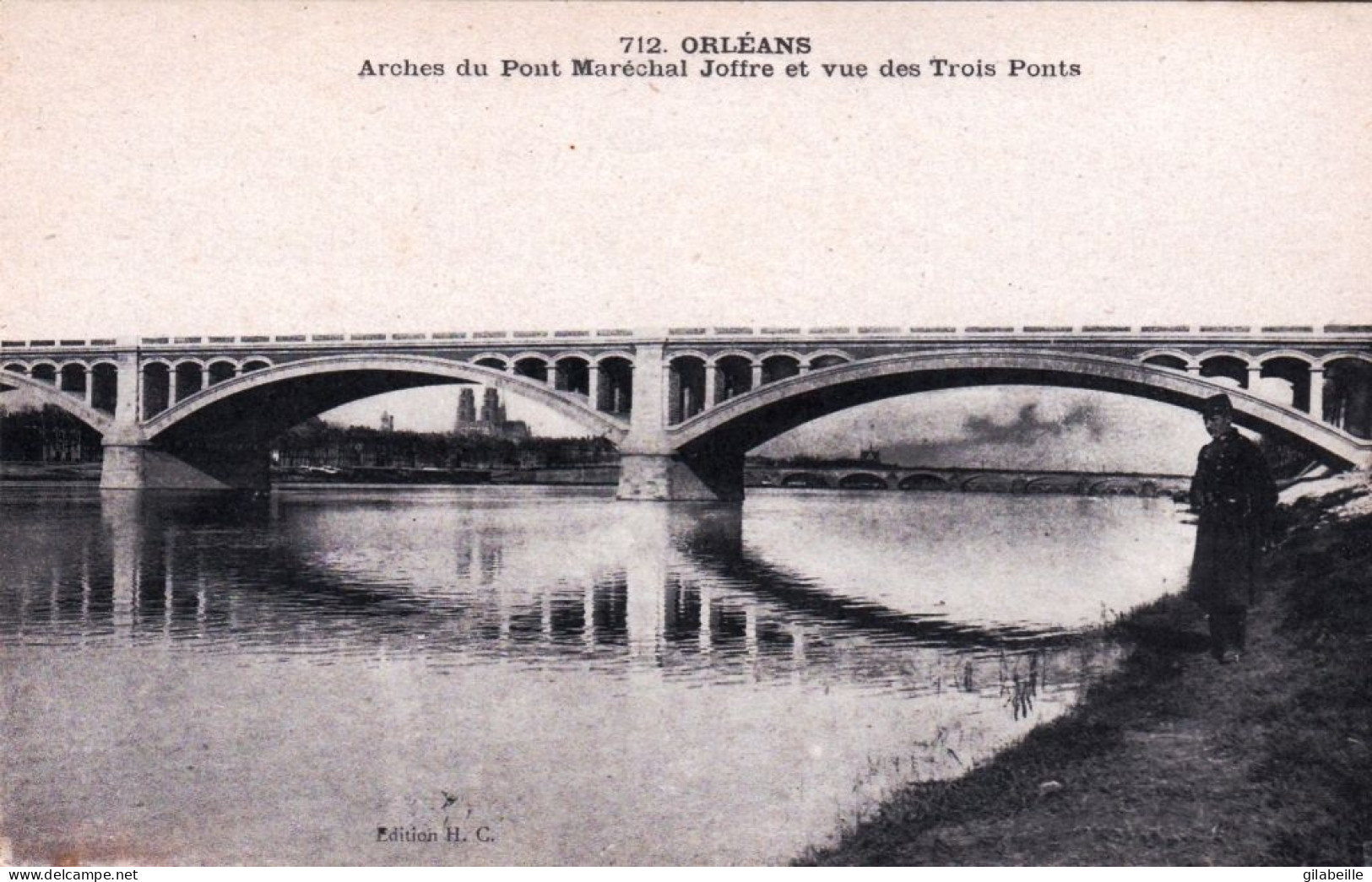 45 - Loiret - ORLEANS - Arches Du Pont Marechal Joffre Et Vue Des Trois Ponts - Orleans