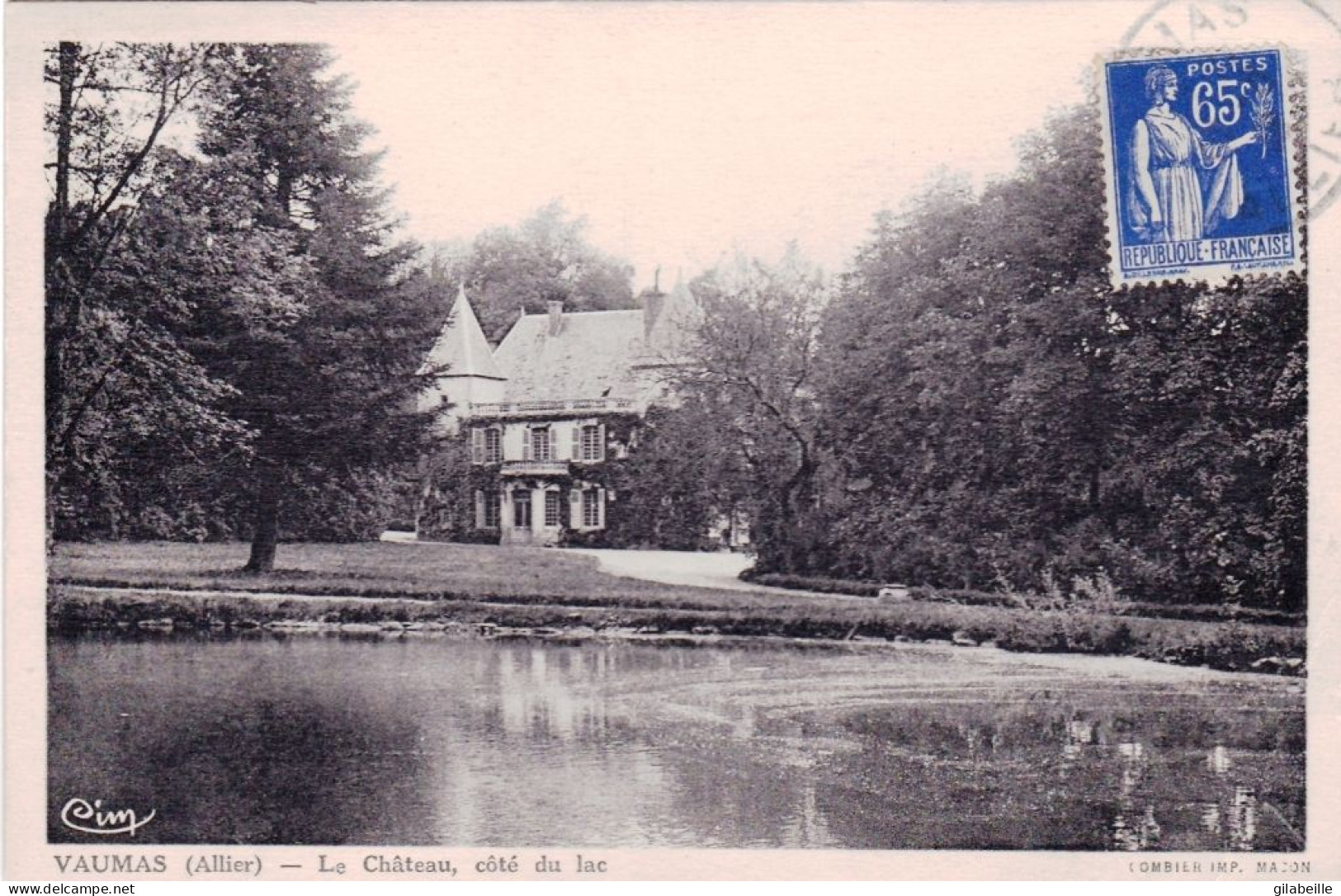 03 - Allier - VAUMAS -  Le Chateau Coté Du Lac - Andere & Zonder Classificatie