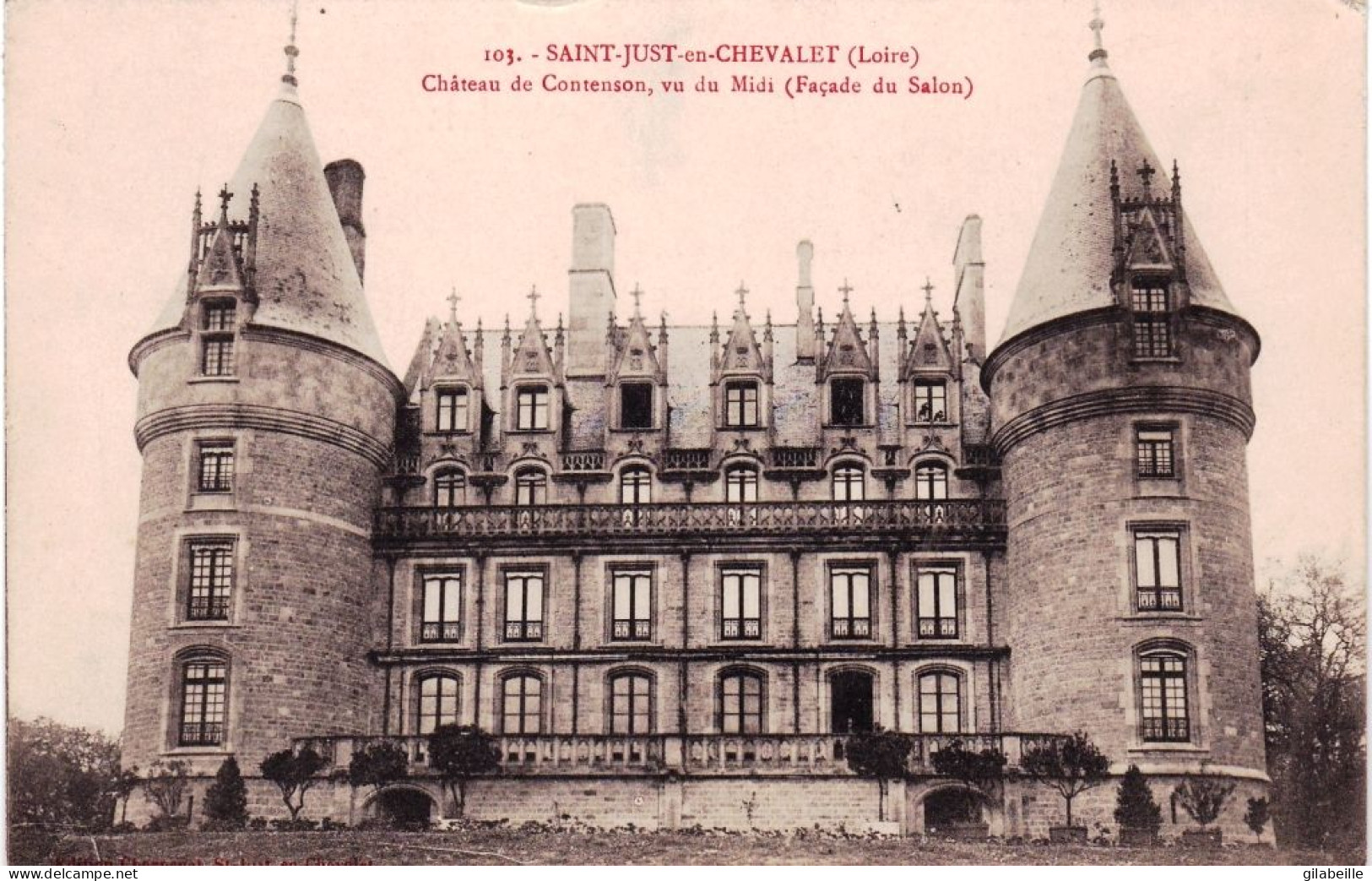 42 - Loire -  SAINT JUST En CHEVALET - Chateau De Contenson - Andere & Zonder Classificatie