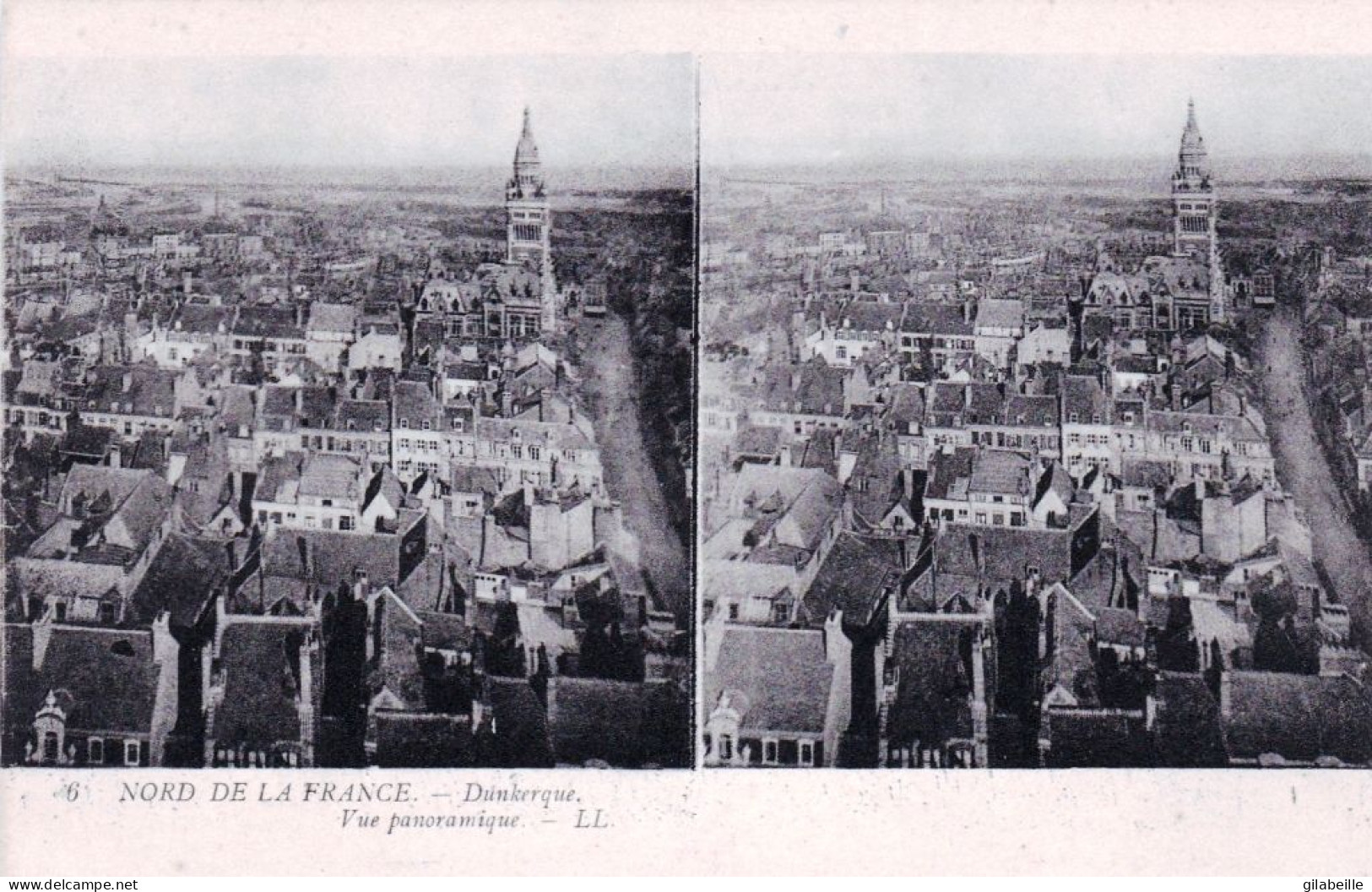 59 - Nord - DUNKERQUE - Vue Panoramique  - Carte Stereoscopique - Dunkerque