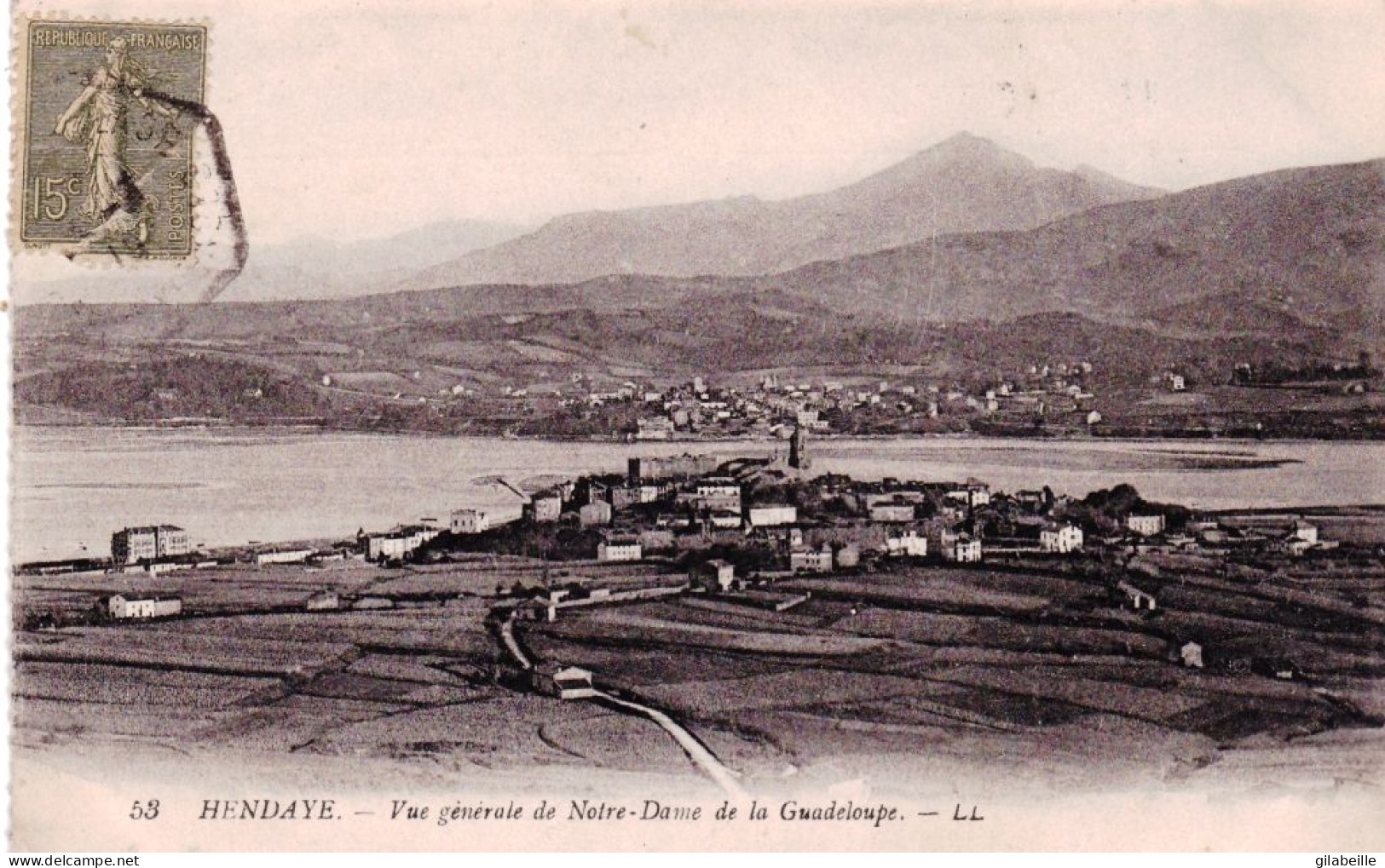 64 - Pyrenées Atlantiques - HENDAYE - Vue Generale De Notre Dame De La Guadeloupe - Hendaye