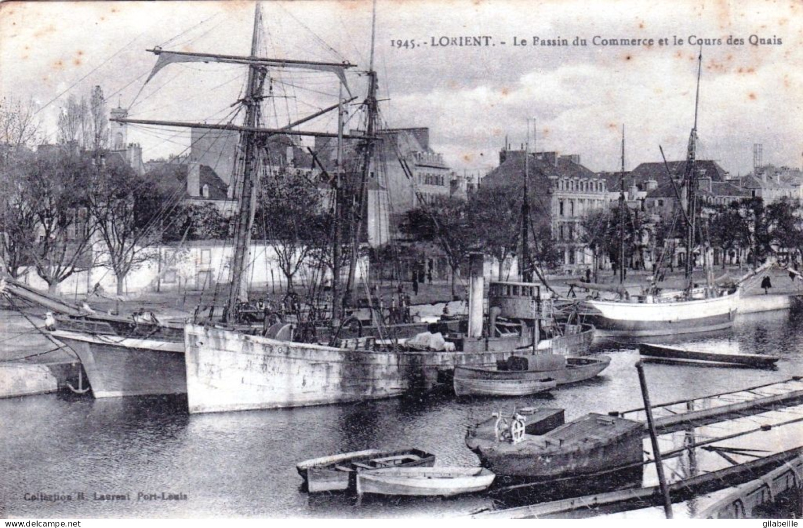 56 - Morbihan -  LORIENT - Le Bassin Du Commerce Et Le Cours Des Quais - Lorient