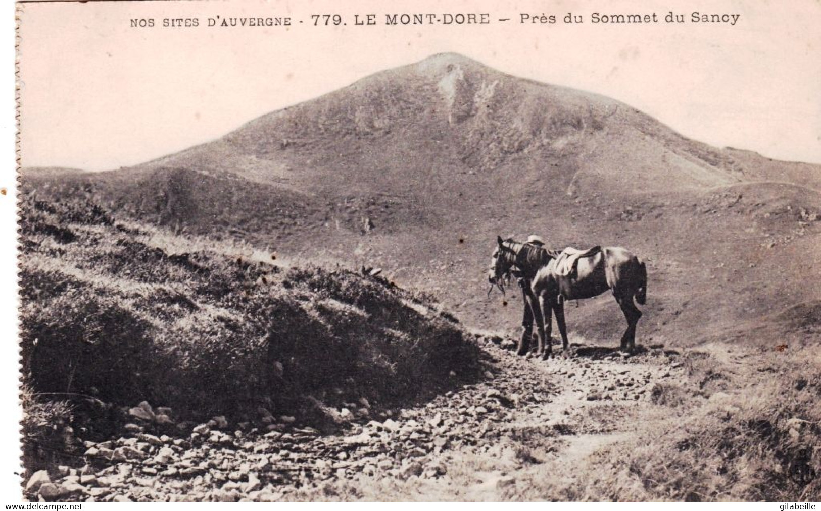63 - Puy De Dome - LE MONT DORE - Pres Du Sommet Du Sancy - Cavalier Et Son Cheval - Le Mont Dore