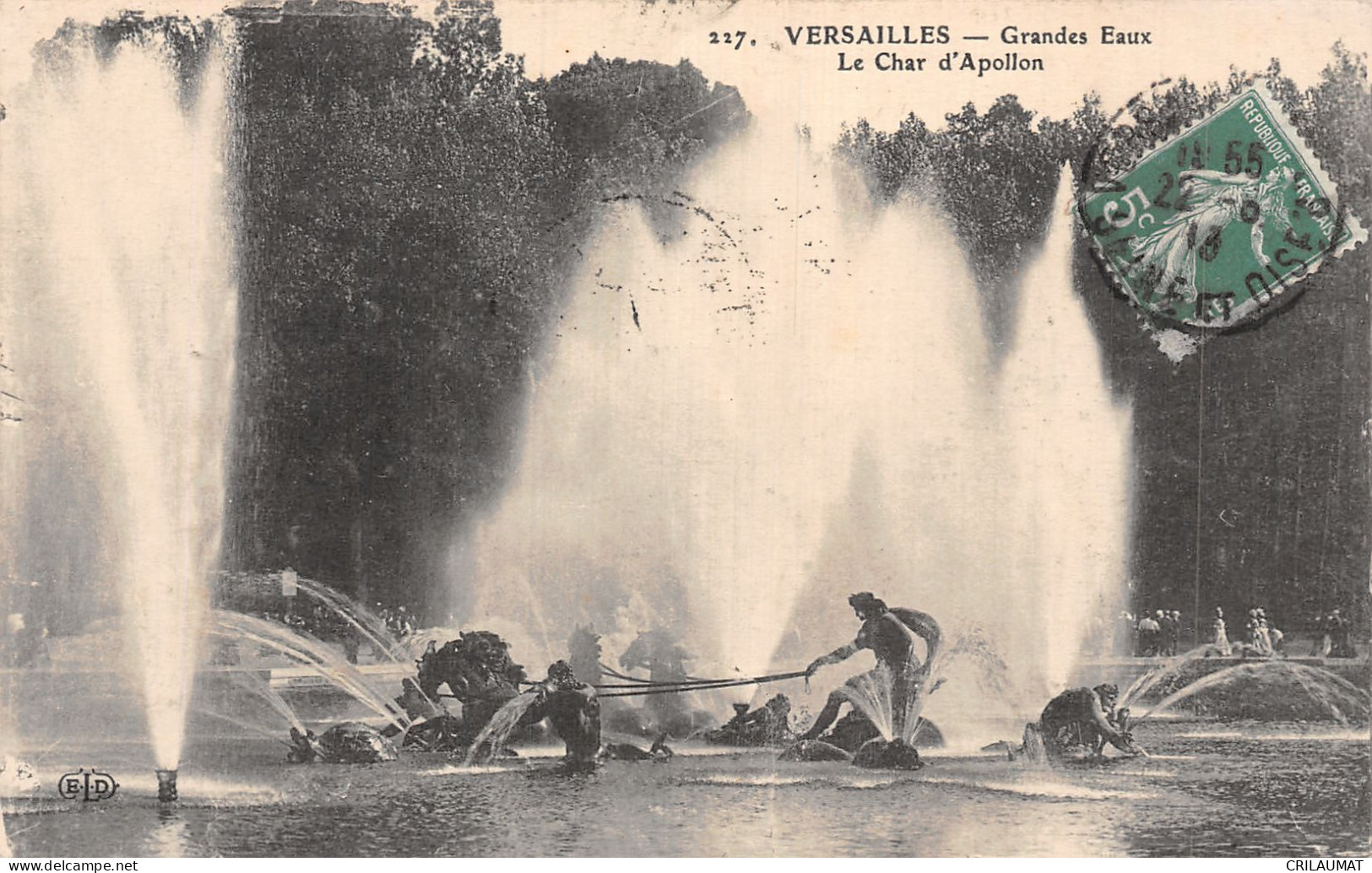 78-VERSAILLES LE PARC LE CHAR D APOLLON-N°5138-C/0119 - Versailles (Kasteel)