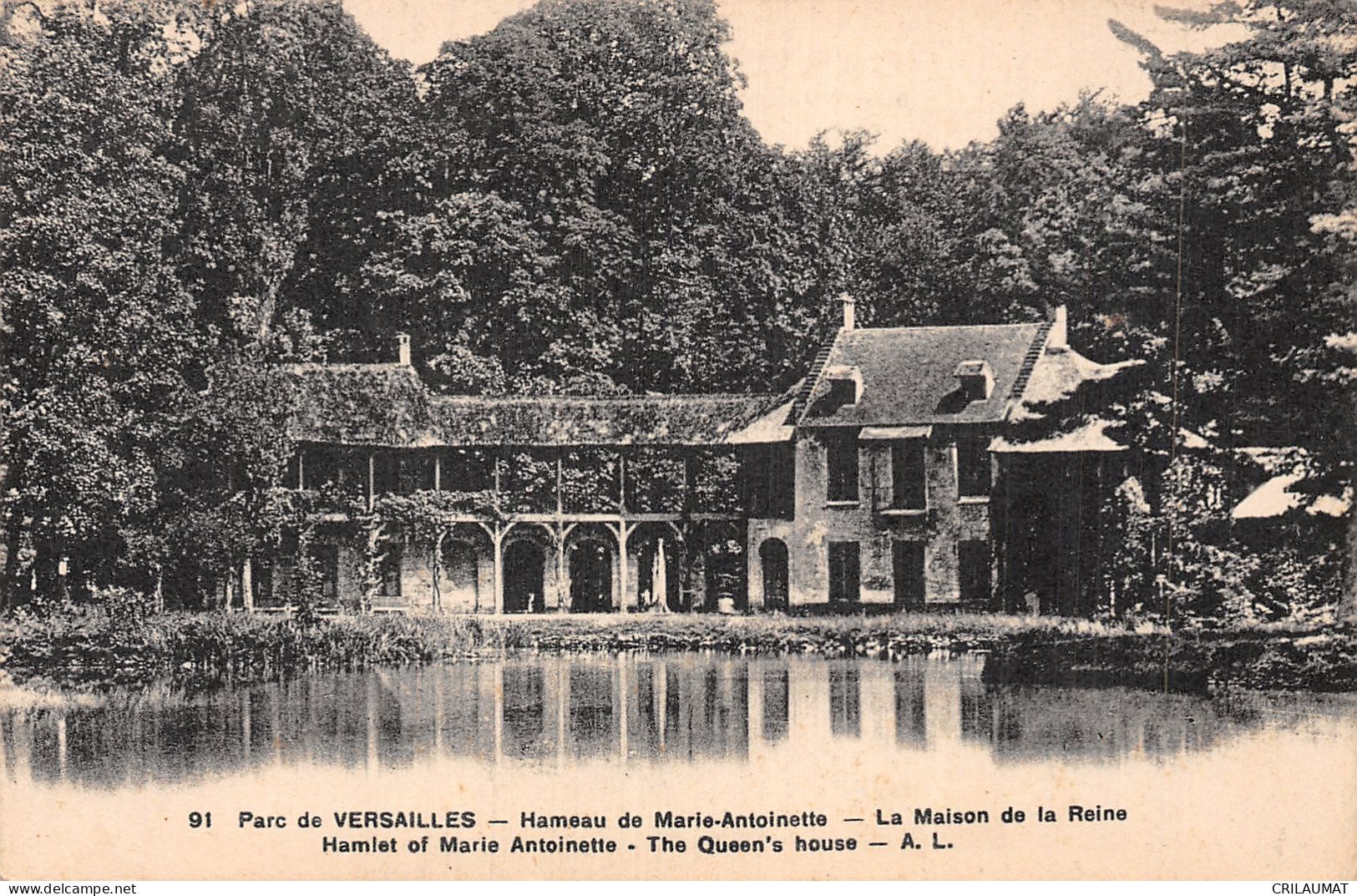 78-VERSAILLES LE PARC MAISON DE LA REINE-N°5138-B/0245 - Versailles (Kasteel)