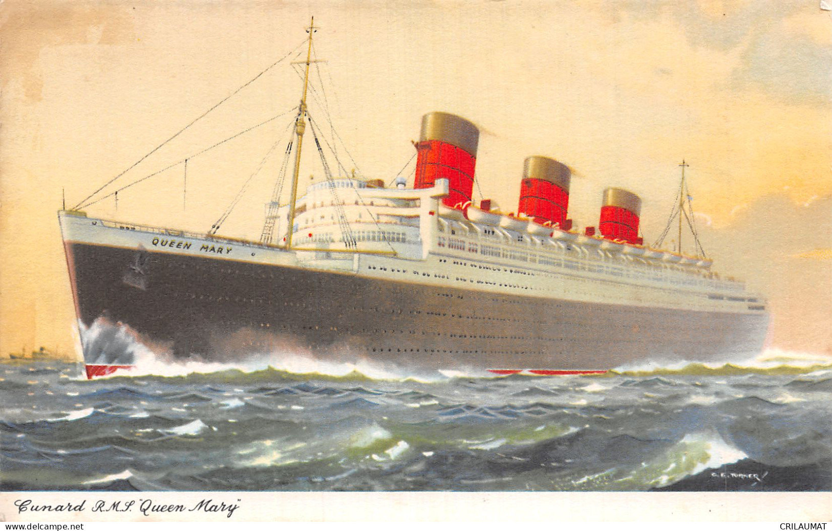 TH-BATEAU PAQUEBOT LE QUEEN MARY-N°5138-B/0175 - Paquebots