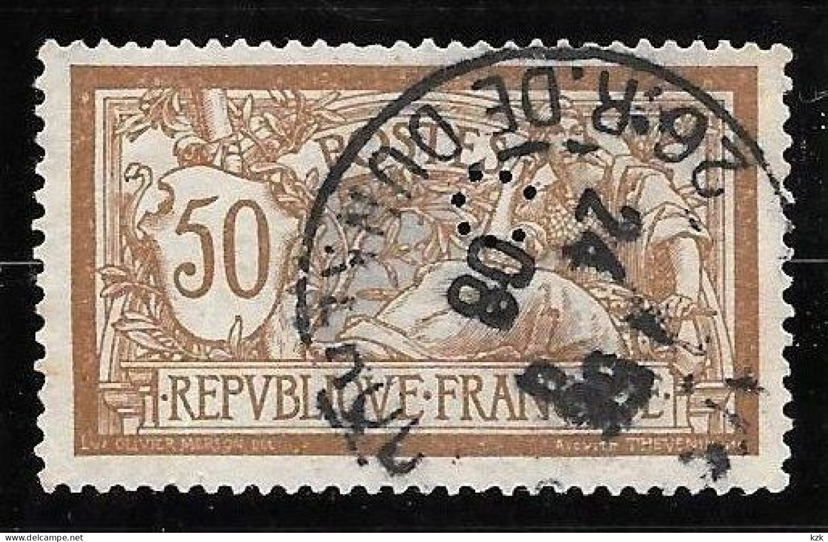 1 04	15	09	N°	120	Perforé	-	C 3	-	CREDIT LYONNAIS - Used Stamps