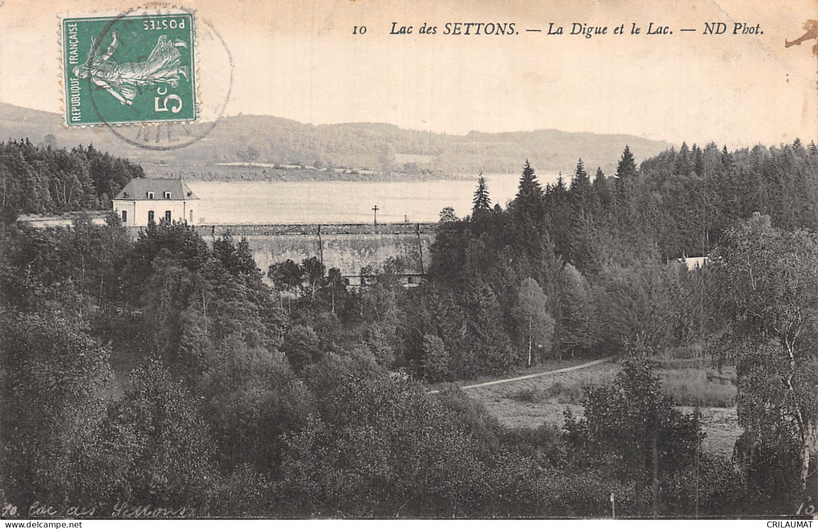 58-LAC DES SETTONS LA DIGUE ET LE LAC-N°5138-B/0063 - Autres & Non Classés