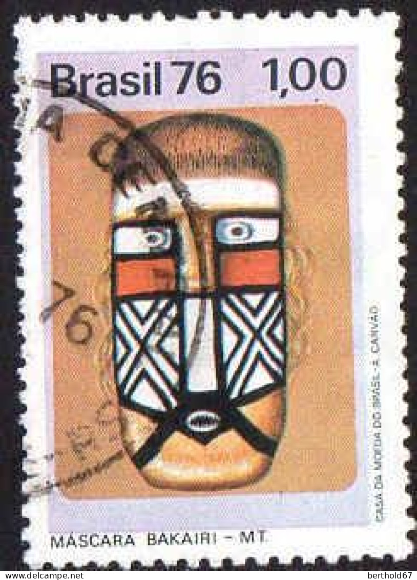 Brésil Poste Obl Yv:1187 Mi:1526 Mascara Bakairi (Beau Cachet Rond) - Used Stamps