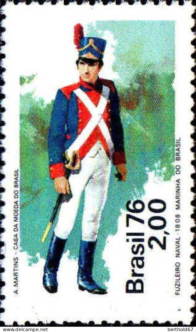 Brésil Poste N** Yv:1235/1236 Uniformes Militaires Marions - Nuovi