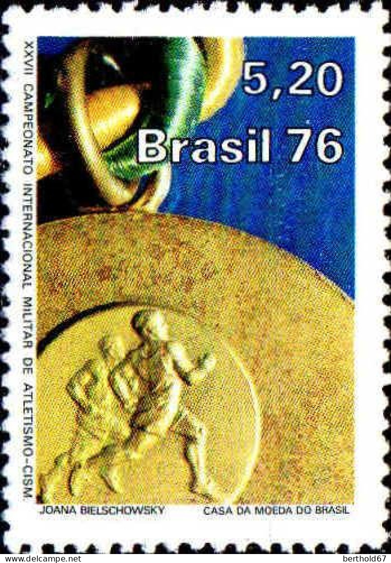 Brésil Poste N** Yv:1218 Mi:1557 Campeonate Internacional Militar De Atletismo-Cism - Unused Stamps