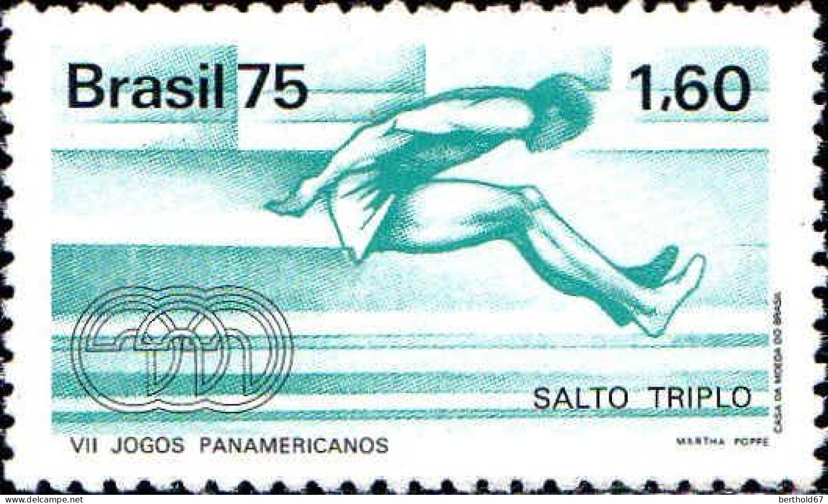 Brésil Poste N** Yv:1179 Mi:1517 7.Jogos Panamericanos Salto Triplo - Unused Stamps