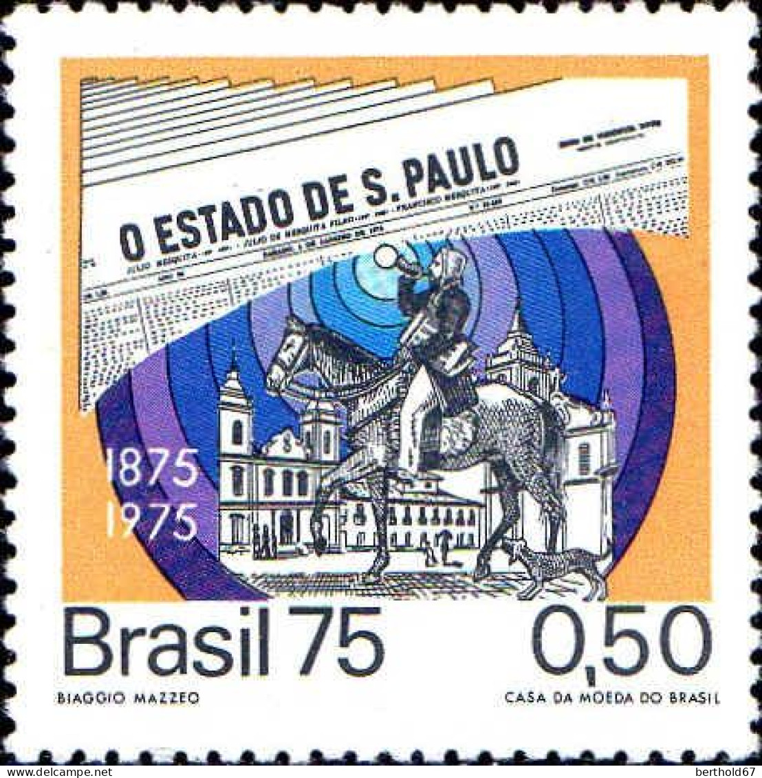 Brésil Poste N** Yv:1134 Mi:1467 O Estado De Sao Paulo - Neufs