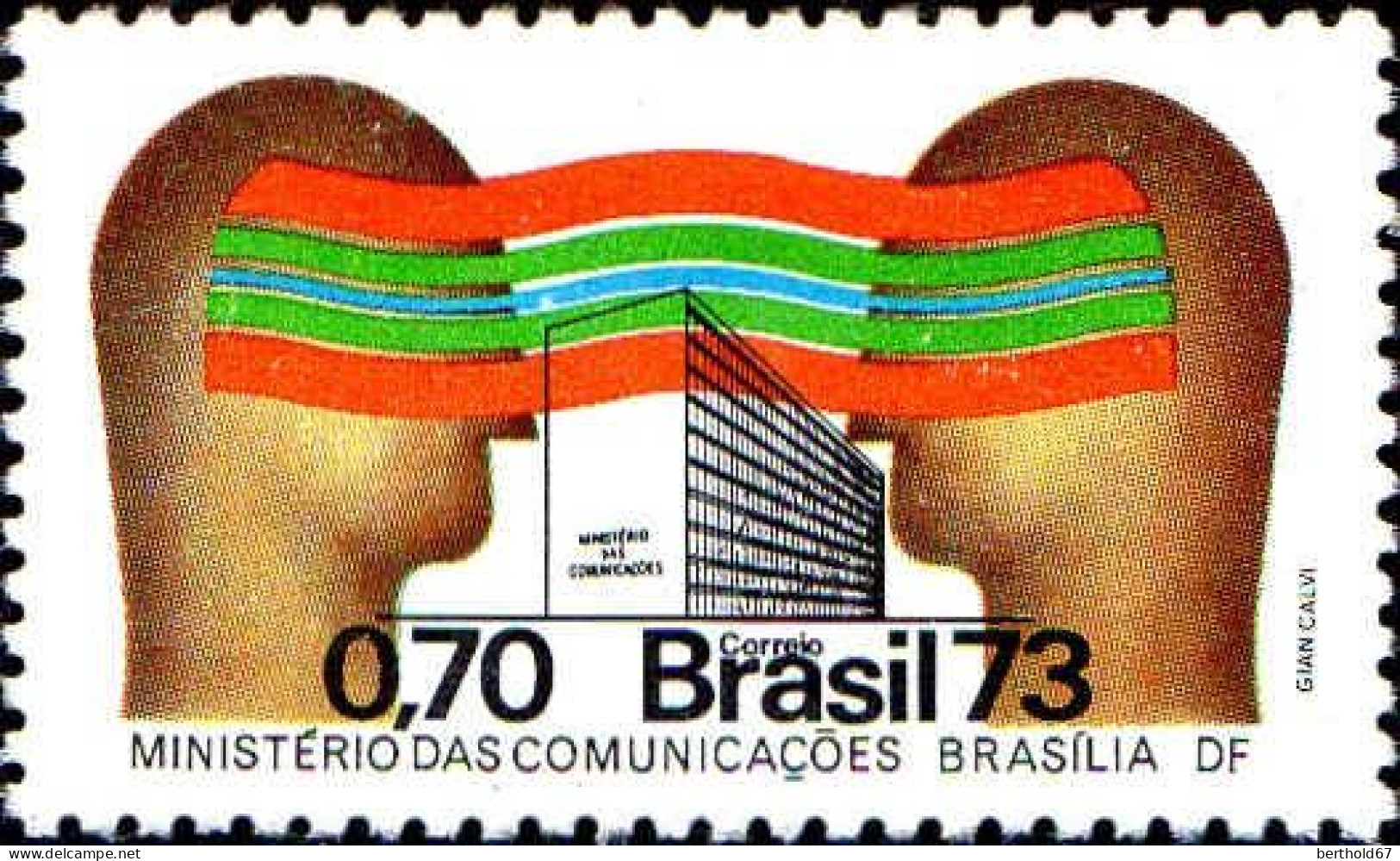 Brésil Poste N** Yv:1046/1047 Télécommunications - Unused Stamps